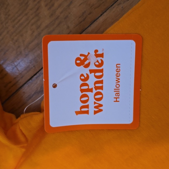 HOPE & WONDER ORANGE HALLOWEEN KIDS UNISEX SHORT SLEEVE TEE-SHIRT SIZE XL 16 - Picture 11 of 11